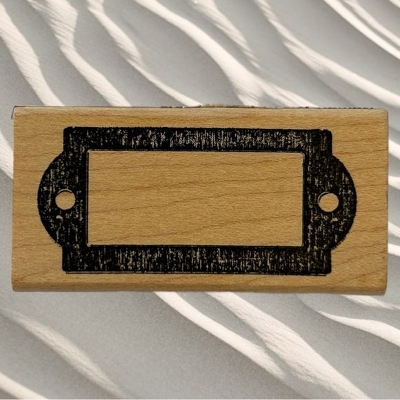 Lot of 3 Wood Mounted Stamps Nameplate Especially for You & Mini Alphabet - Picture 5 of 11